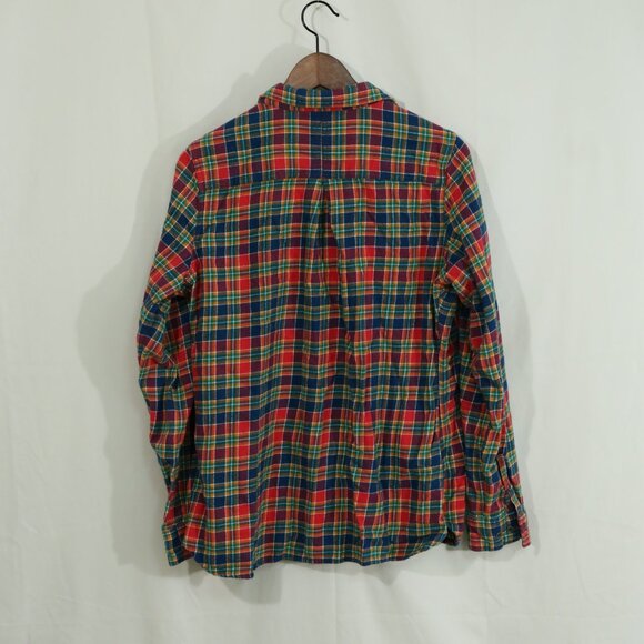 Woolrich Women’s Plaid Flannel Button Down Shirt L/G – Multicolor Tartan Check - Picture 3 of 9